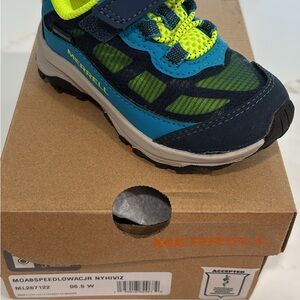 Merrell Blue and Green Sneakers with Cushioned Sole